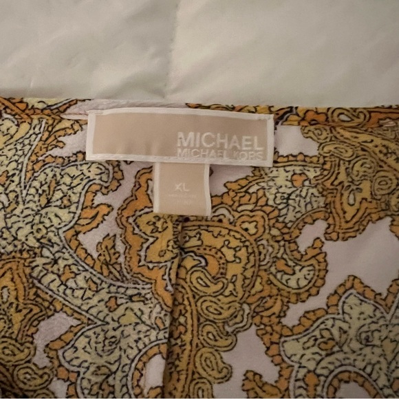 Michael Kors Blouse Paisley Mandala Print Woman’s XL - Picture 4 of 6